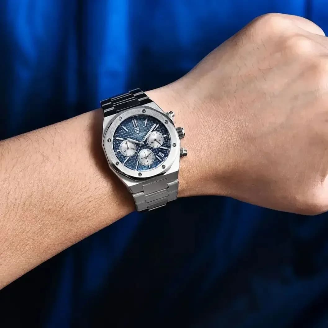 Pagani Design 2026 Nouveau Vk63 Montre Homme Tendance V2 Chronographe Quartz Luxe Saphir Acier Inoxy