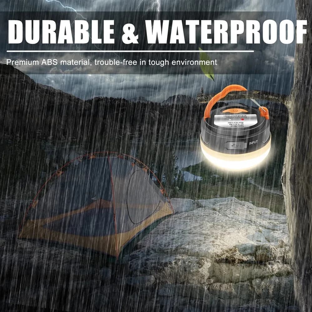 10W LED Portable Camping lumière intégrée 1800mAh batterie USB Rechargeable tente lanterne en plein 