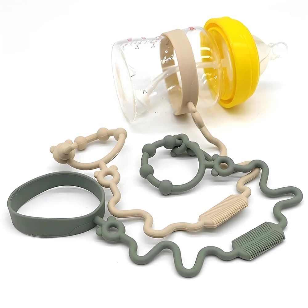 Pièces bébé Silicone bouteille goutte chaîne sucette perte prévention corde eau tasse goutte prévent