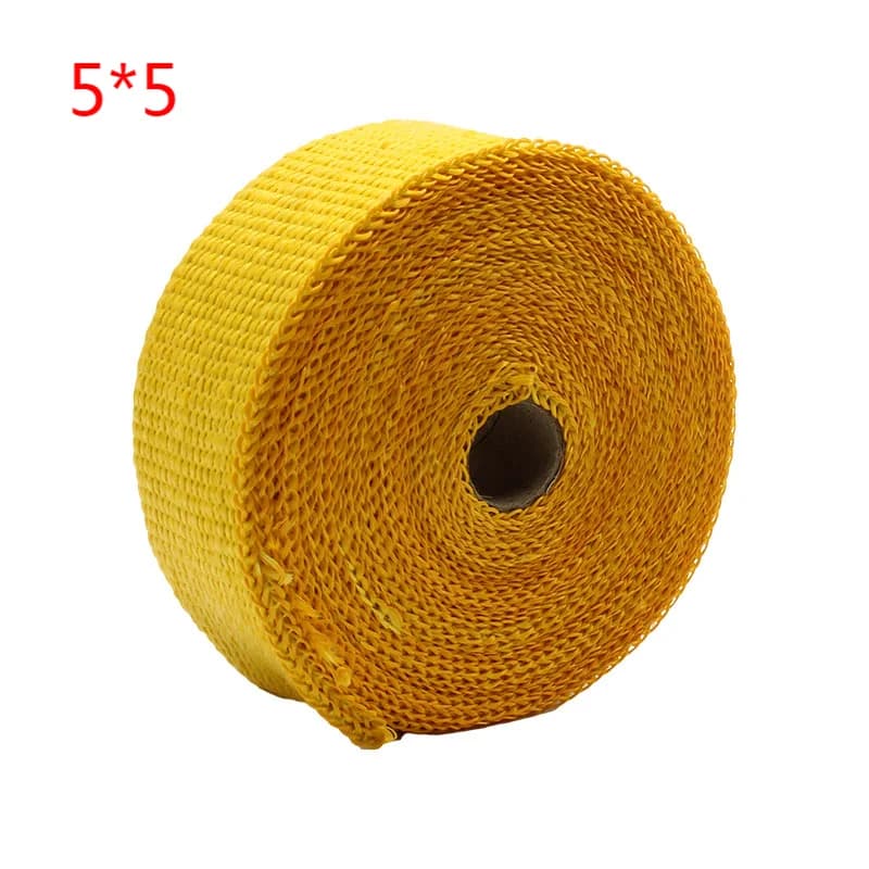 Ruban thermique de protection avec attaches en acier inoxydable pour moto, bande ronde pour tuyau en