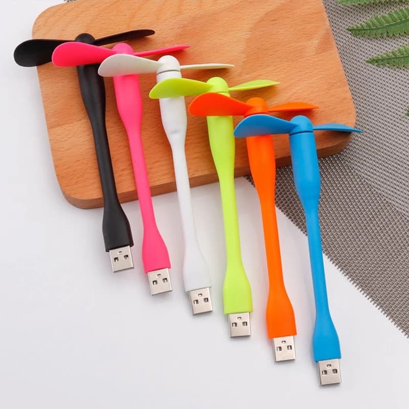 Mini ventilateur USB créatif Portable, ventilateur de refroidissement Flexible et pliable et lumière