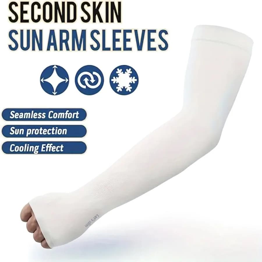 4 paires d'été en soie glacée Protection solaire manchon de glace unisexe mode Sports de plein air c