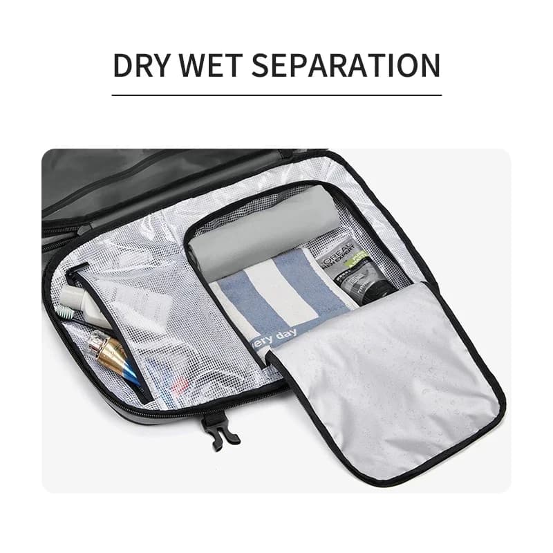 Sac à dos de voyage pour hommes, compression sous vide, sac à dos pour ordinateur portable de 17 pou