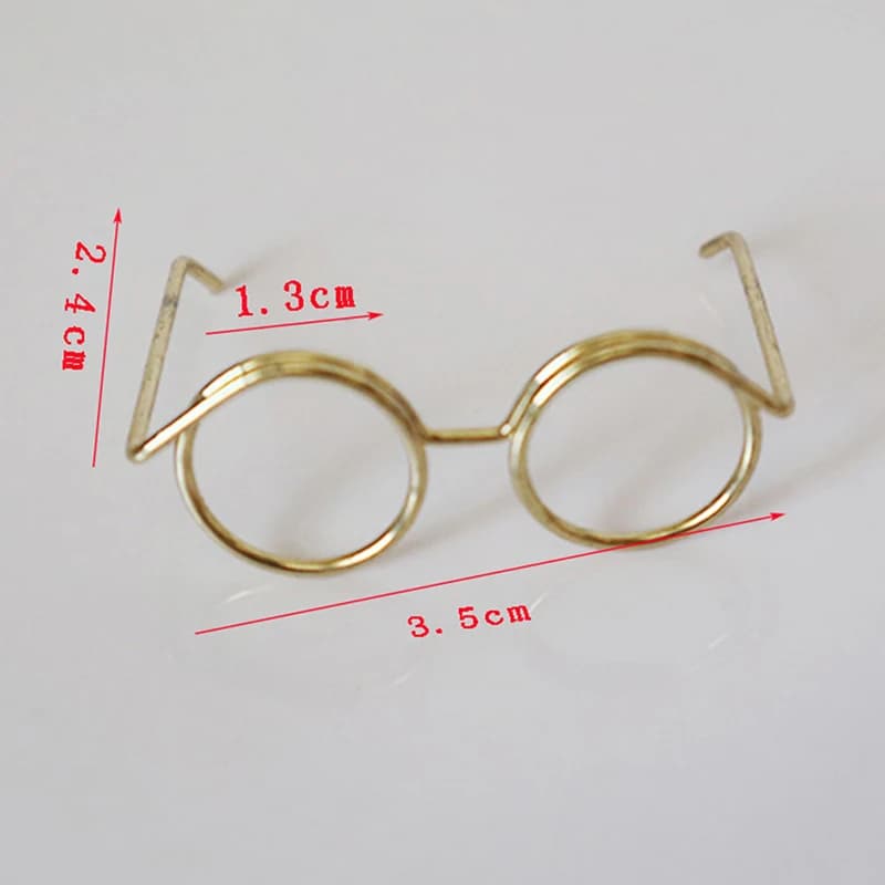 Lunettes miniatures pour maison de poupée de 3,5 cm - Jouet de jeu de simulation et cadeau de décora