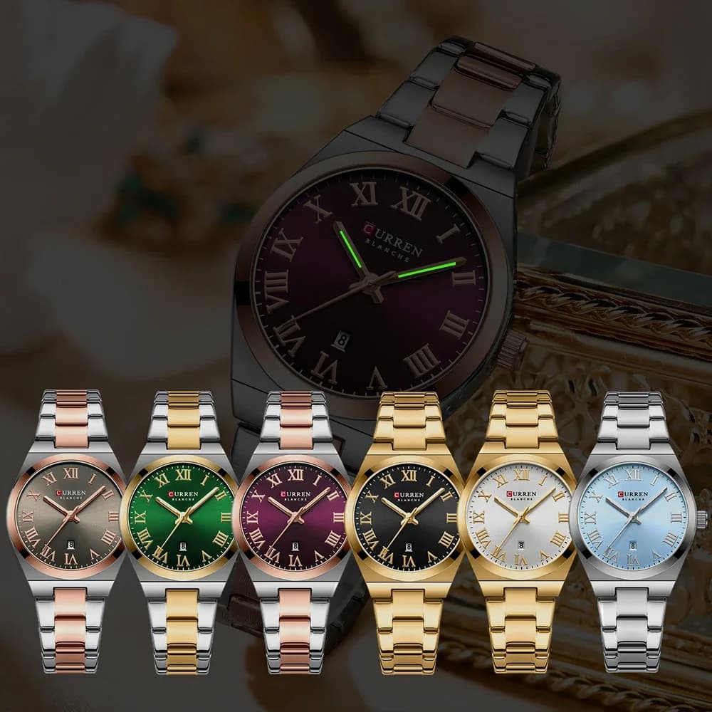CURREN montre femmes, montres pour femmes, montres pour dames, robe de mode étanche Bracelet en acie