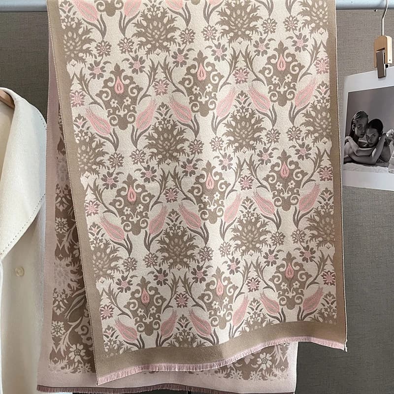 Écharpe chaude en cachemire pour femmes, couverture Pashmina de luxe, châle épais, foulard à la mode