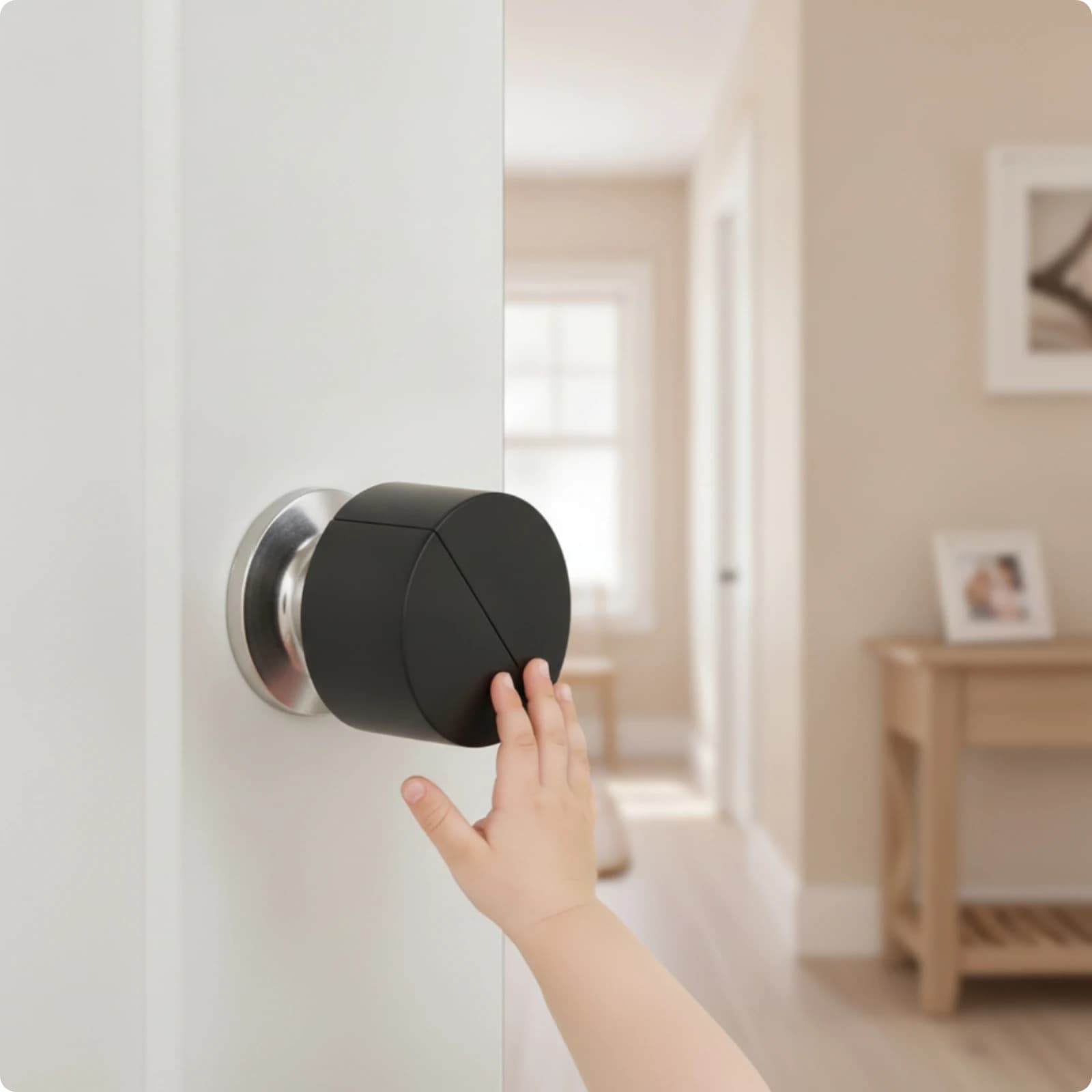 Dispositif de verrouillage de poignée de porte, couvercle de poignée de porte noir, accessoire de sé