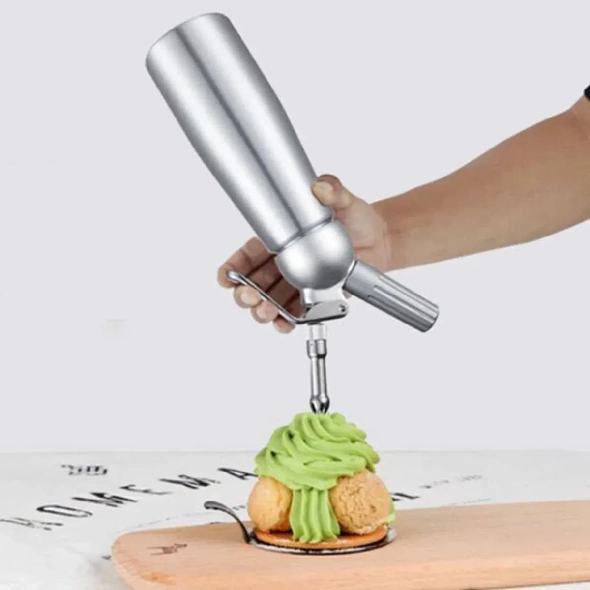 Distributeur de crème fouettée 17oz 34oz, 500 1000ml, pistolet à passepoil pour gâteaux, Siphon, bou