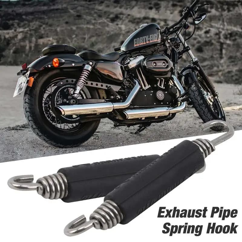 2 pièces tuyau d'échappement crochet à ressort moto crochets à ressort en acier inoxydable pour Akra
