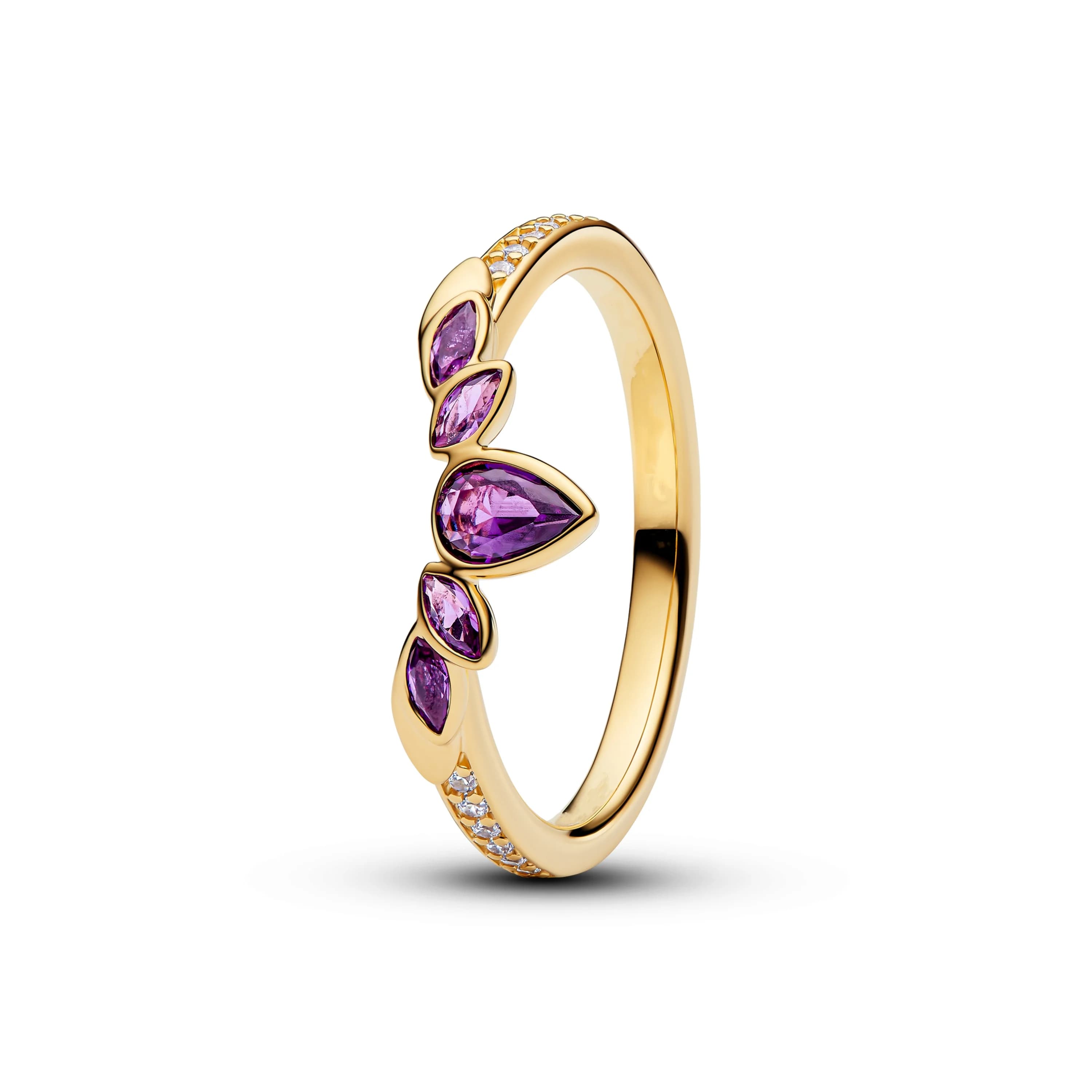 Meilleure vente 2025 – Bague en argent pur 925 % avec diamant en forme de rose, flocon de neige, pap