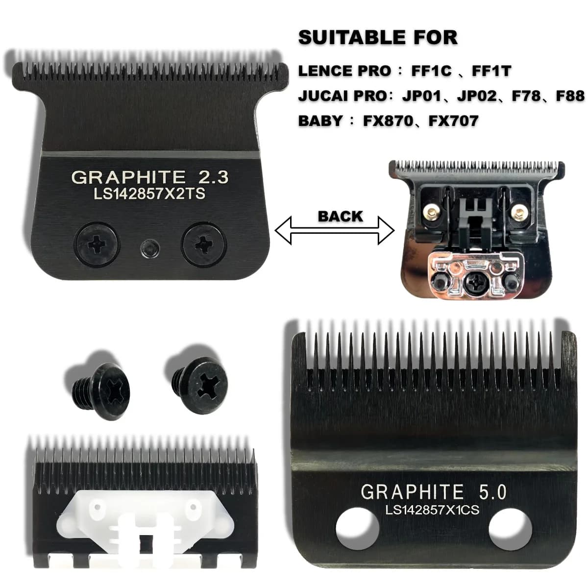Lame de Remplacement Originale pour Tondeuse Professionnelle LENCE PRO FF/s FF1T FX870/707, Accessoi