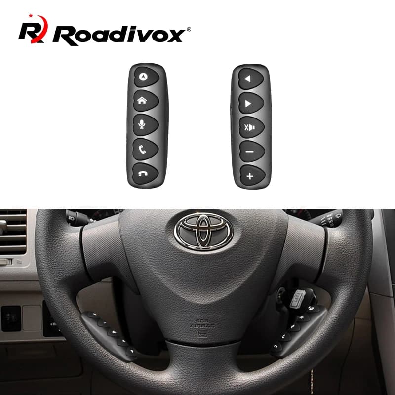 10 touches sans fil volant télécommande multi-fonction Android universel Bluetooth pour autoradio DV