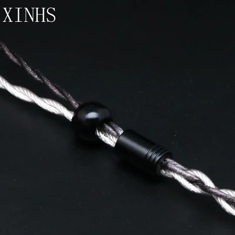 XINHS-Fil de cuivre plaqué argent monocristallin A10, 4 cœurs, graphène noir, qualité fièvre, câble 