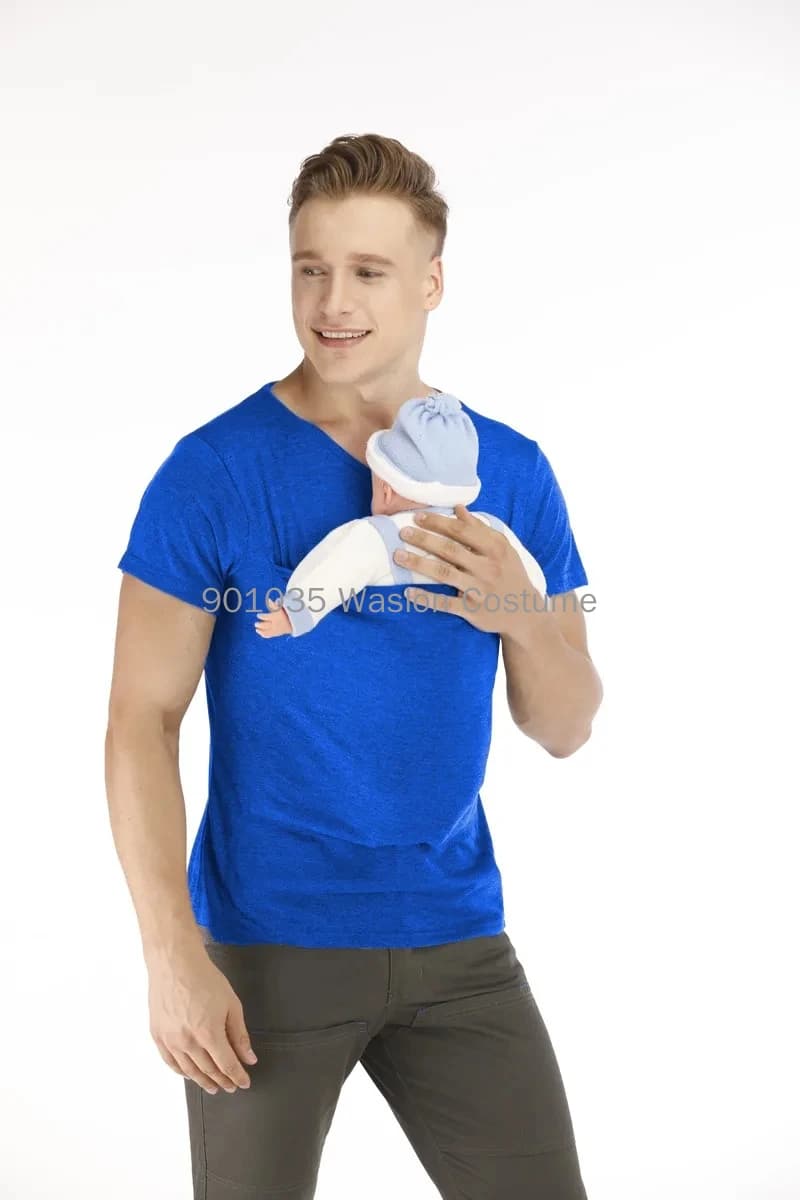 T-shirt de sécurité à poches kangourou pour bébé, vêtements de grossesse Electrolux, haut d'été à ma