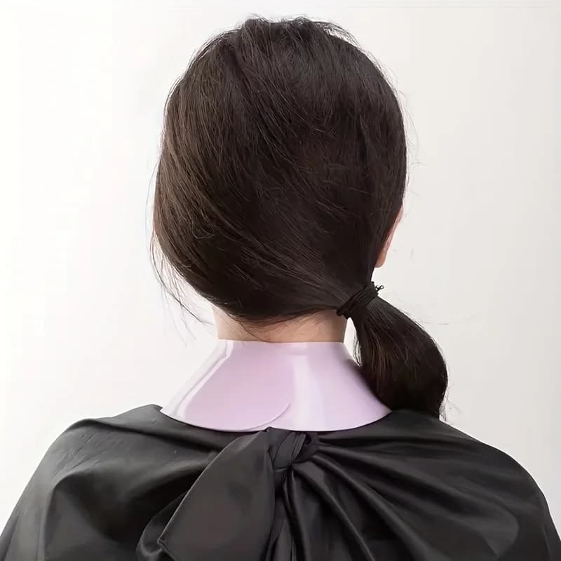 Cape de coiffure réglable en Silicone pour coloration et traitements chimiques, protecteur de cou pr