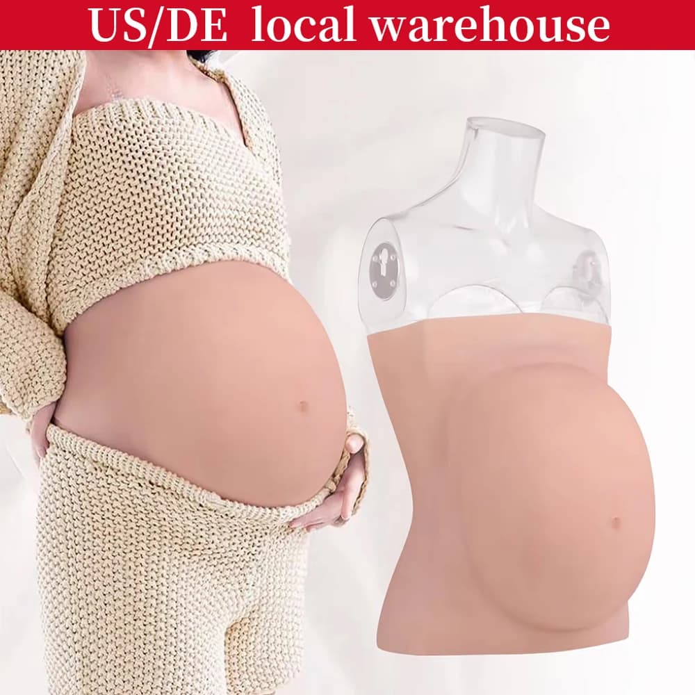 Silicone ventre enceinte grossesse faux ventre acteur accessoires prétendant d'être enceinte accesso