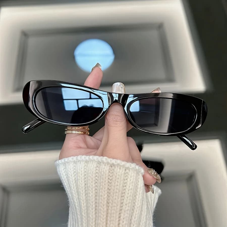 Petites lunettes de soleil carrées vintage pour femmes, lunettes de soleil de créateur de mode pour 