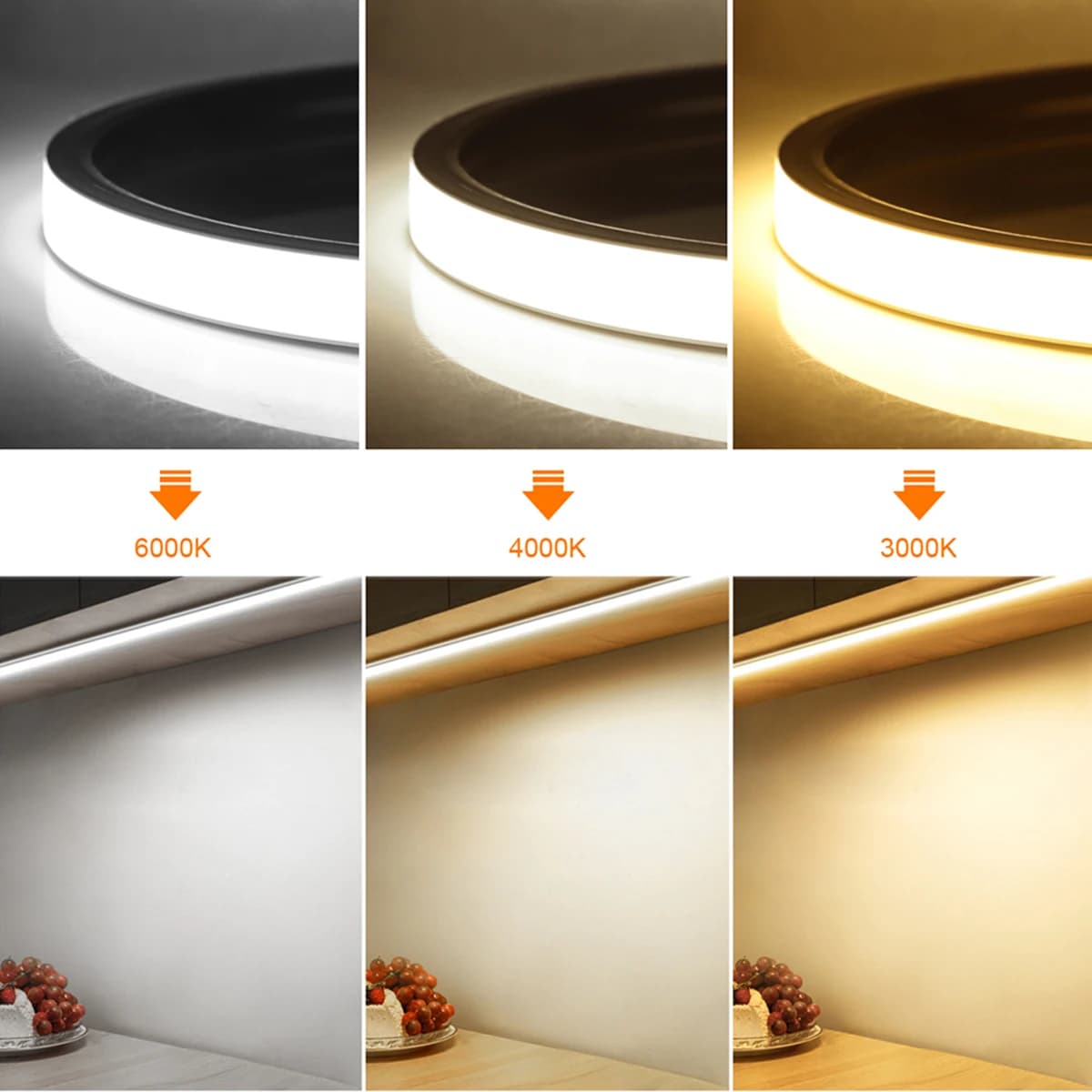 Capteur de mouvement PIR intelligent, bande LED COB Super brillante, néon, marche/arrêt automatique,