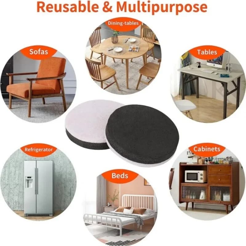 Coussinets de pieds épais en feutre pour meubles, tapis de pieds pour Table et chaise, meubles lourd