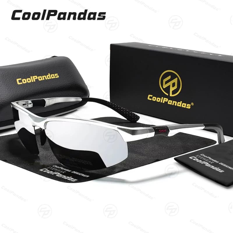 Lunettes de soleil polarisées de sport classiques pour hommes, lunettes anti-absorbe ouissement, lun