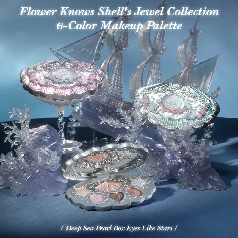 Flower Knows Shell's Jewel Collection Palette de maquillage 6 couleurs