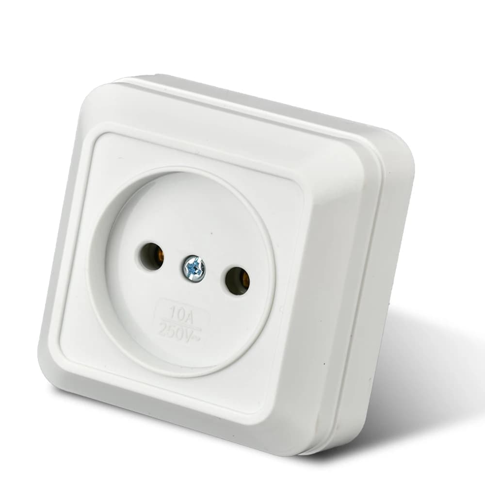 WESA – prise murale blanche, Standard ue, prise électrique au sol, Surface Vintage, plastique ignifu