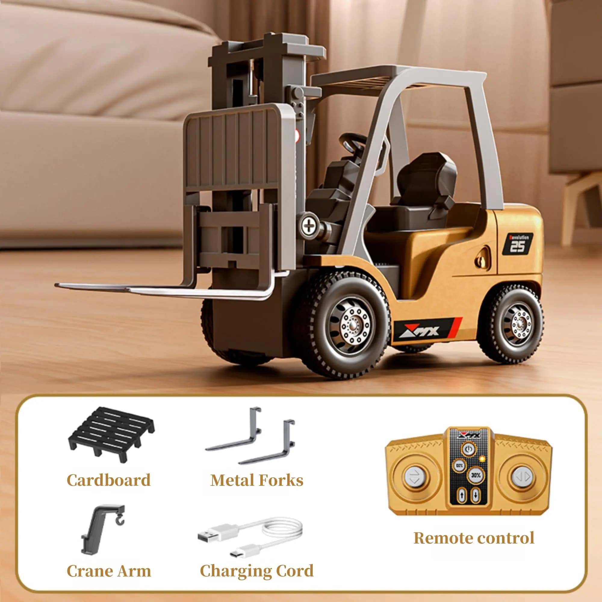 Mini bulldozer télécommandé 1/64, véhicule de construction RC, camion d'ingénierie RC – Cadeau pour 