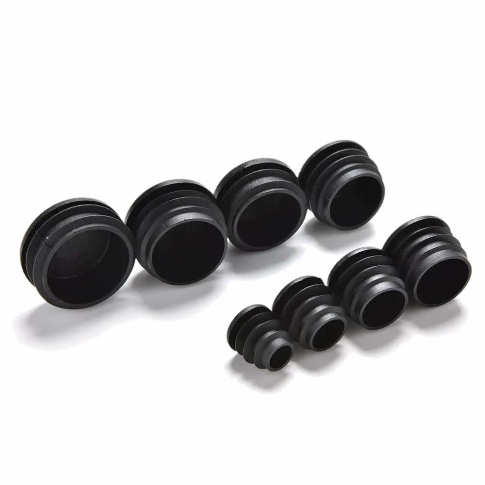 Bouchon de pied de meuble, 10 pièces/lot, capuchon d'extrémité obturateur pour Tube rond, diamètre 1