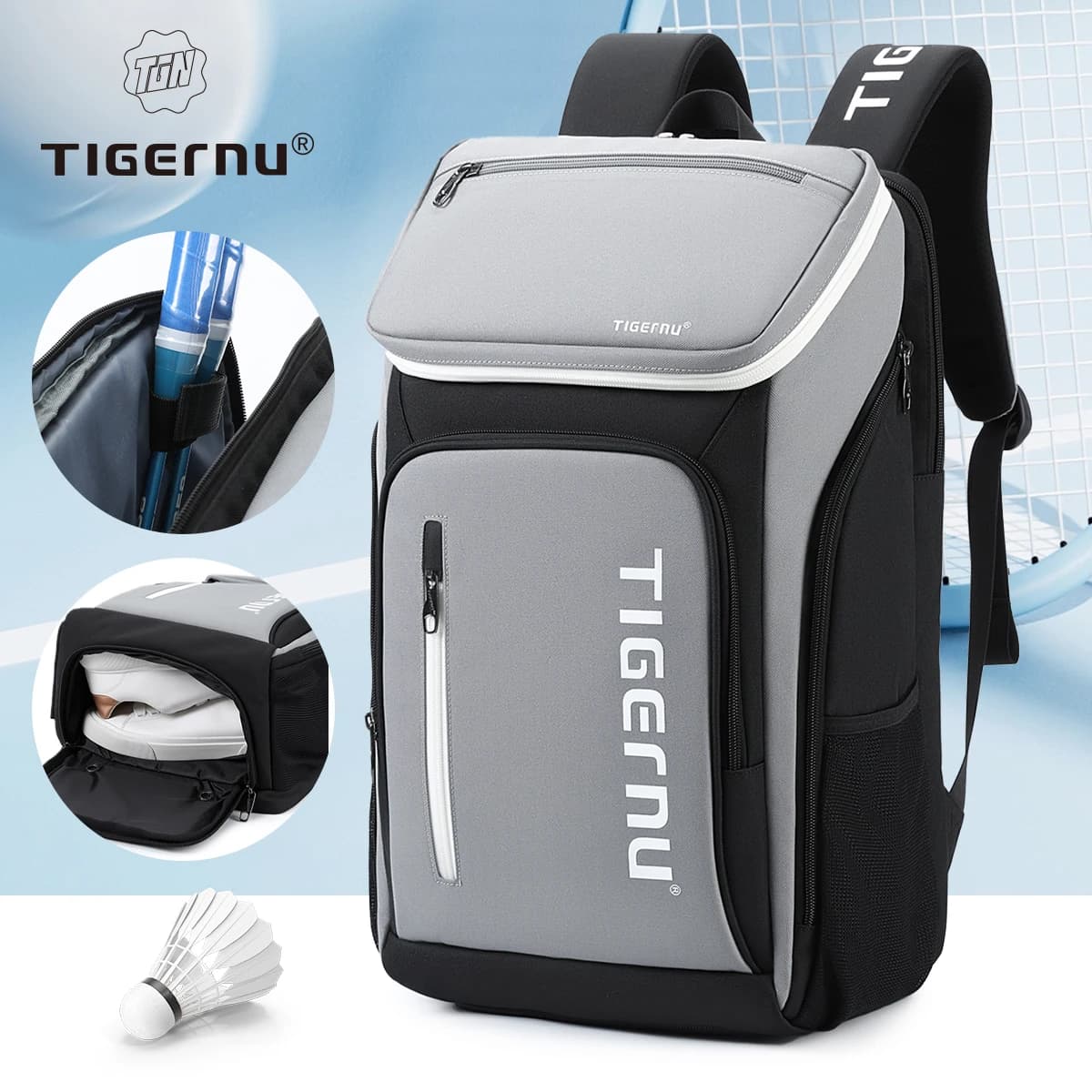 Tigernu Sport sacs à dos hommes sacs sac à dos en plein air pour sacs de Badminton mâle sac à dos dé