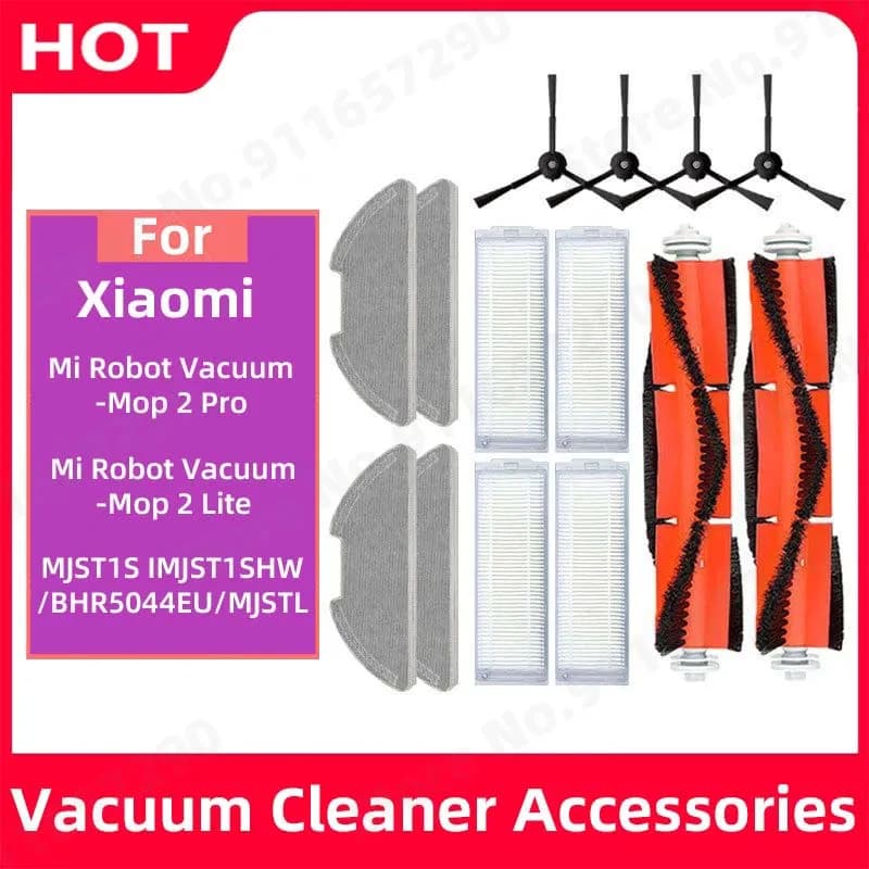 Accessoires pour aspirateur robot Xiaomi Mi 2 Pro/Lite, filtre Hepa, vadrouille, gril, brosse latéra