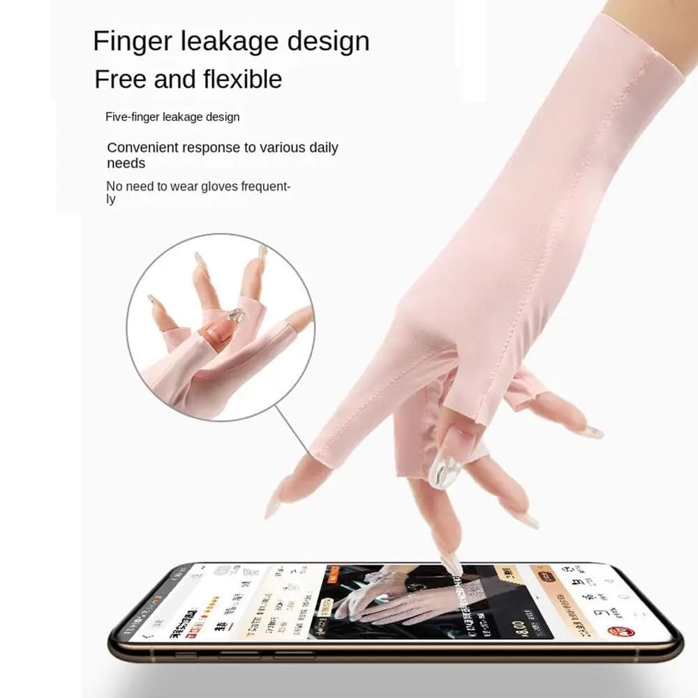 Gants de protection solaire pour le nail art, outil pour lampe UV LED, gants de protection UV pour l
