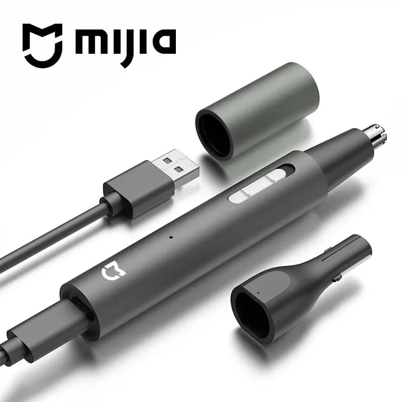 Tondeuse Électrique Mijia 3-en-1 pour Hommes : Nez, Oreilles, Barbe, Pattes et Sourcils – Sans Doule