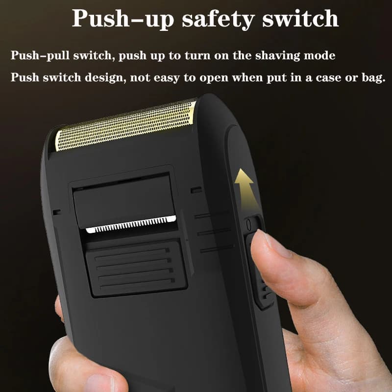 Original VGR rasoir professionnel rasoir électrique pour hommes Portable tondeuse à barbe rasoir Rec