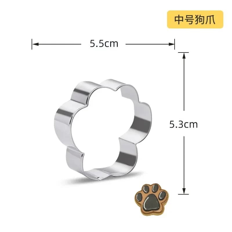 Bricolage Fondant Biscuit Cookie Cutter gaufreur moule os de chien pour gâteau chocolat décoration o
