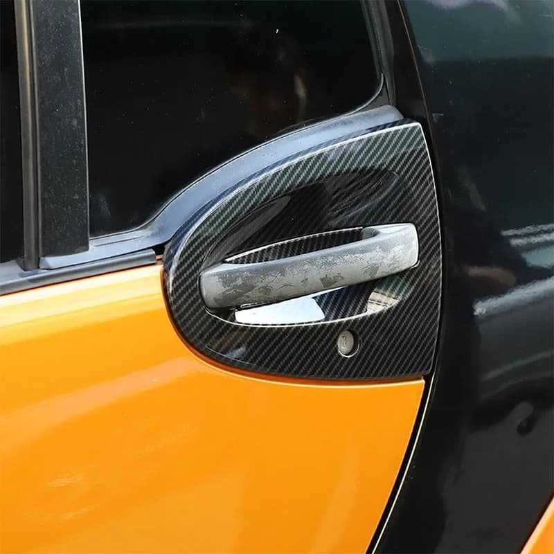 Pour mercedes-benz Smart 451 Fortwo 2009-2015 ABS bol de porte de voiture couvercle de protection dé