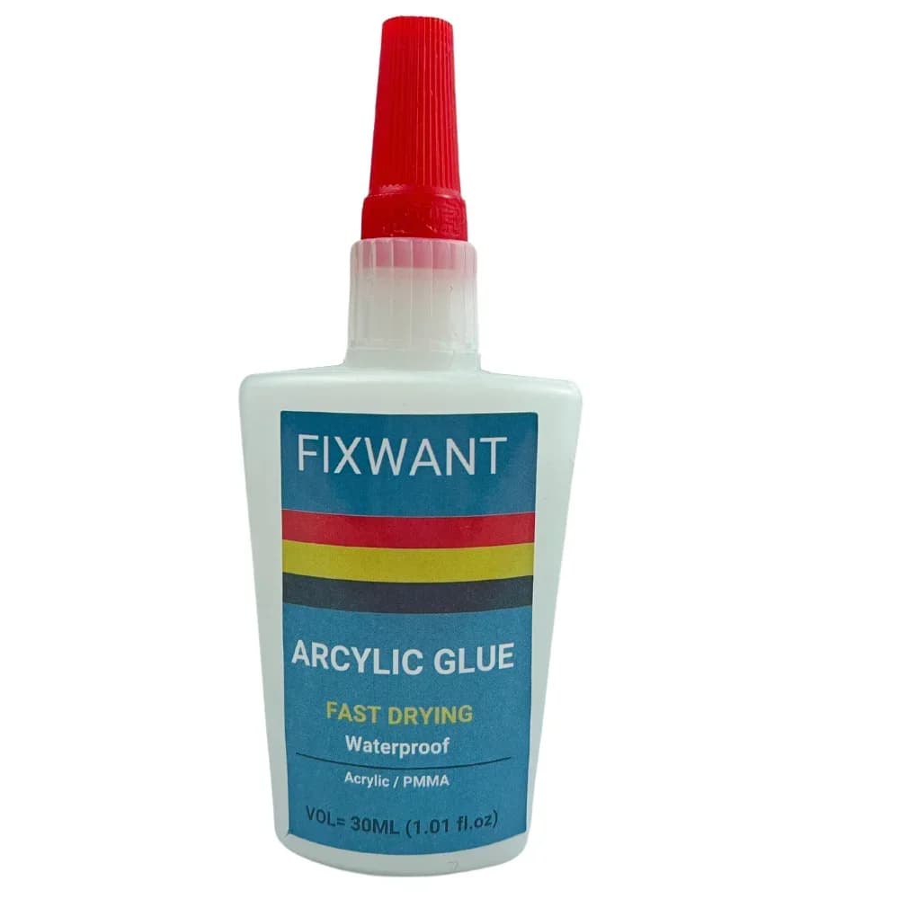 30ML FIXWANT colle acrylique transparente forte instantanée pour PMMA adhésif ABS plexiglas PVC plas