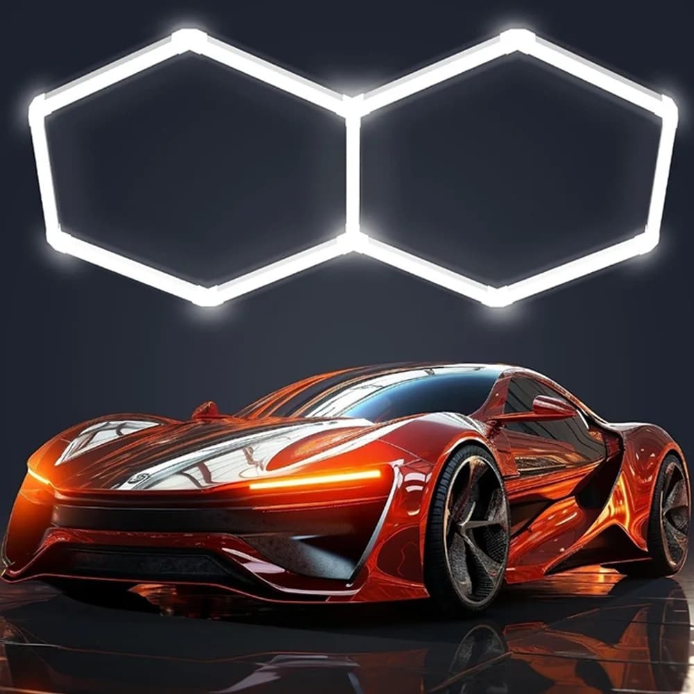 VASTFIRE Plafonnier LED hexagonal en nid d'abeille 6500K température de couleur super lumineuse, ada