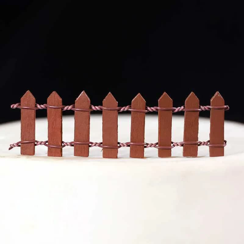 Clôture en bois palissade Miniature fée jardin maison maisons décoration Mini artisanat Micro aménag