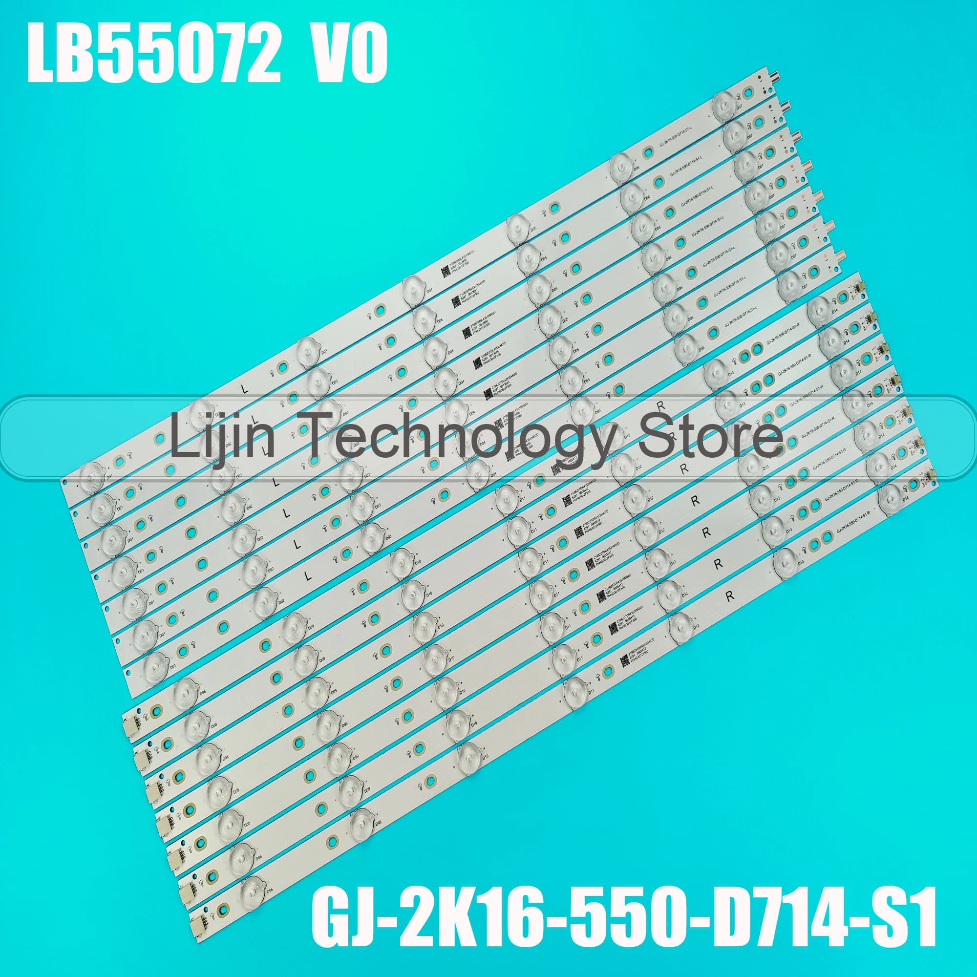 Bande de rétroéclairage LED pour TV, LBcape 72, 55PFF5701, 55PUS6501, 55PUS6561, 55PUS6581, 55PUS610