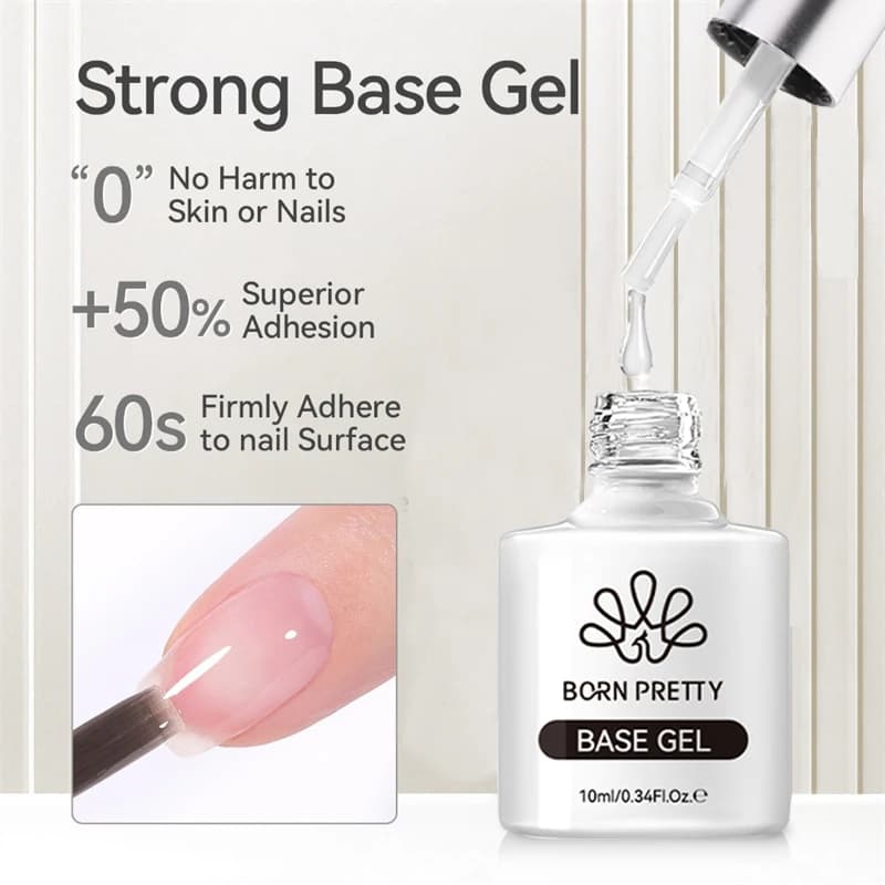 BORN PRETTY-Verhéritage à Ongles Semi-Permanent vernis semis permanents uv Super Top Coat et Base Ge