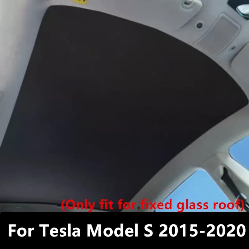 Pare-soleil amélioré pour toit vitré de Tesla Model S 2015-2020 (Compatible uniquement avec les toit