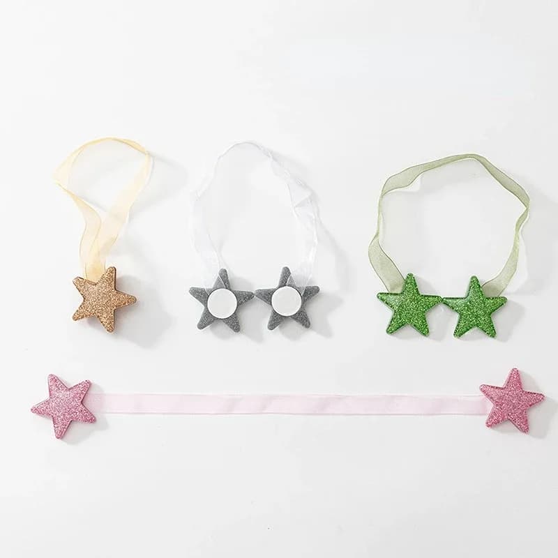 Magnétique nouveau pentagramme rideau cravate corde arrimage Accessoires dos retenues boucle Clips s