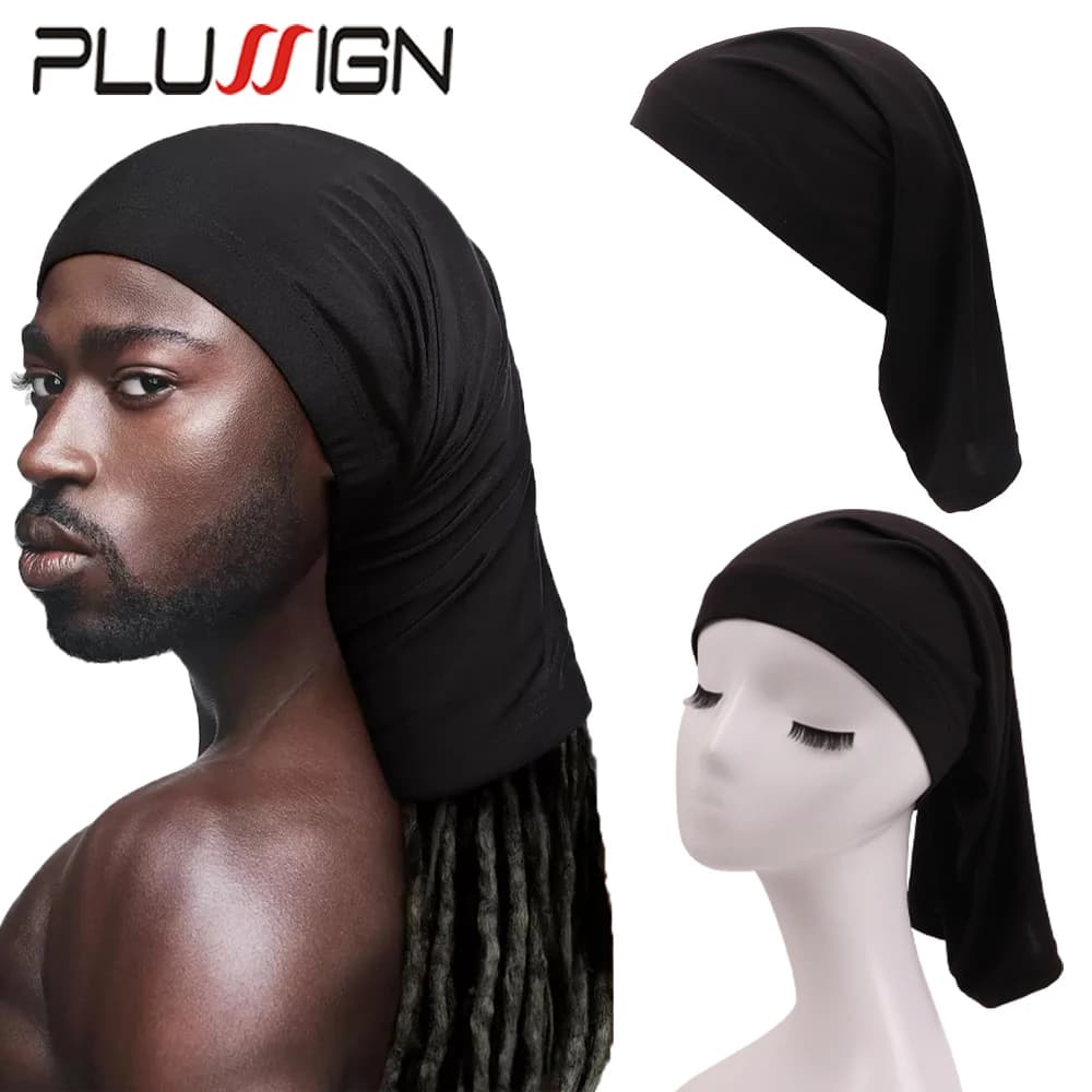Bonnet de perruque en Tube de Dreadlock en Spandex doux, léger et extensible, manchon de tissage de