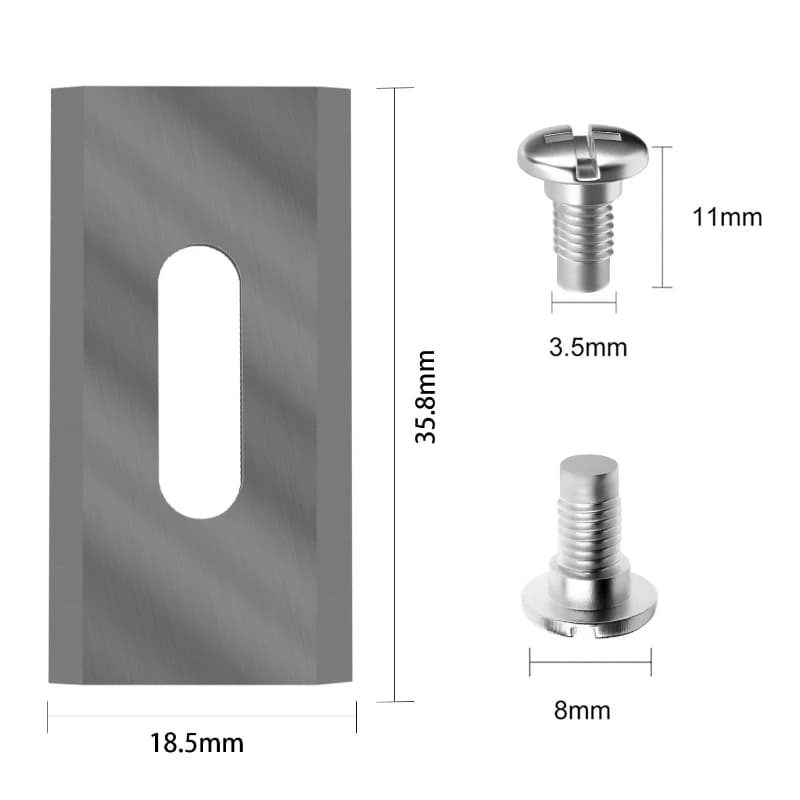 30 pièces 35.8*18.5*0.65mm lame de tondeuse à gazon pièce de rechange d'herbe pour Husqvarna Automow