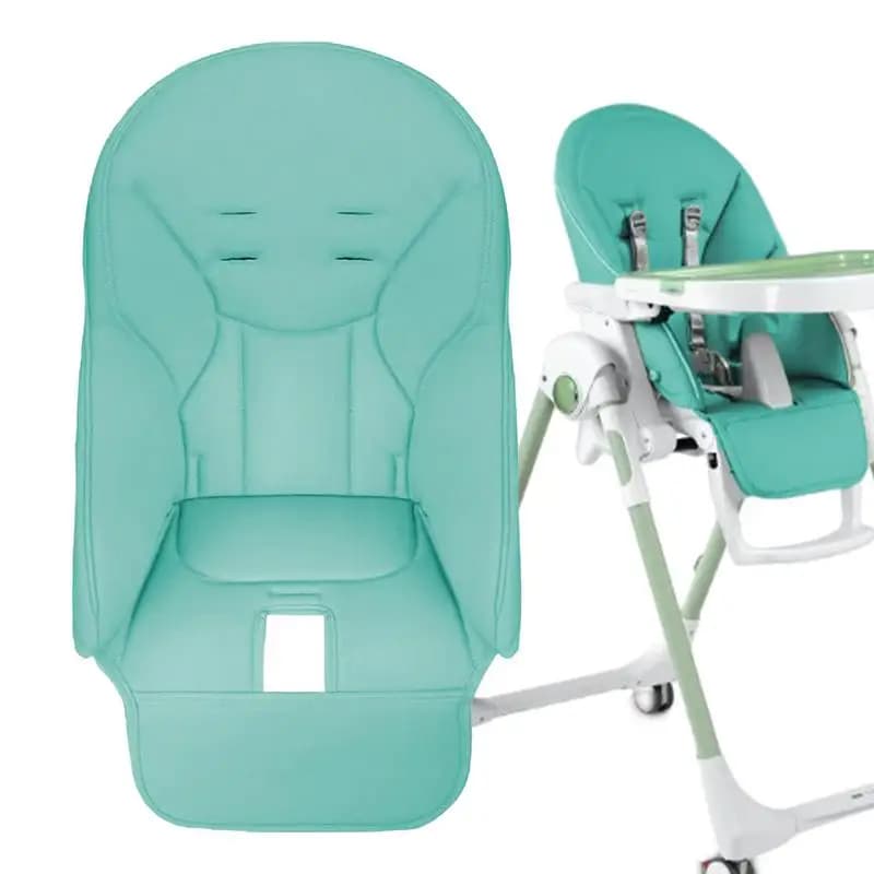 Housse de chaise de salle à manger en cuir PU, housse de siège souple et multifonctionnelle pour béb