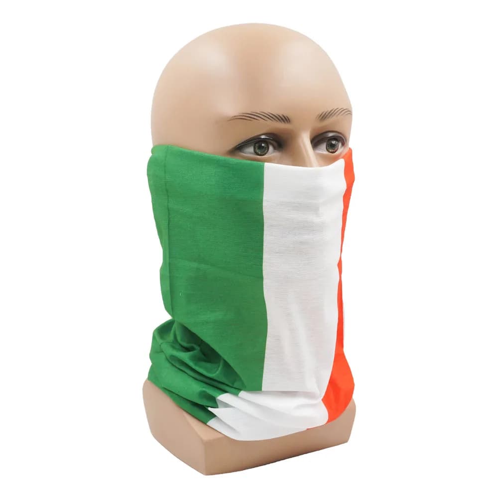 Couvre-chef drapeau italien, Design classique, Bandana tubulaire décontracté, bouclier facial multif