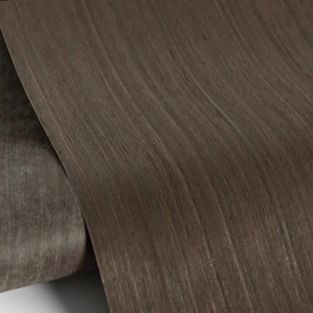 Feuille de placage de bois de module marron foncé, idéal pour la décoration de meubles de maison pol