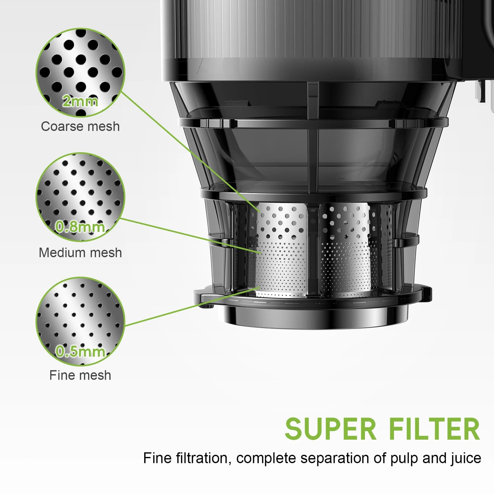BioloMix-Presse à froid Ju479, avec goulotte de rajeunissement de 130mm, pour fruits entiers et 05/0