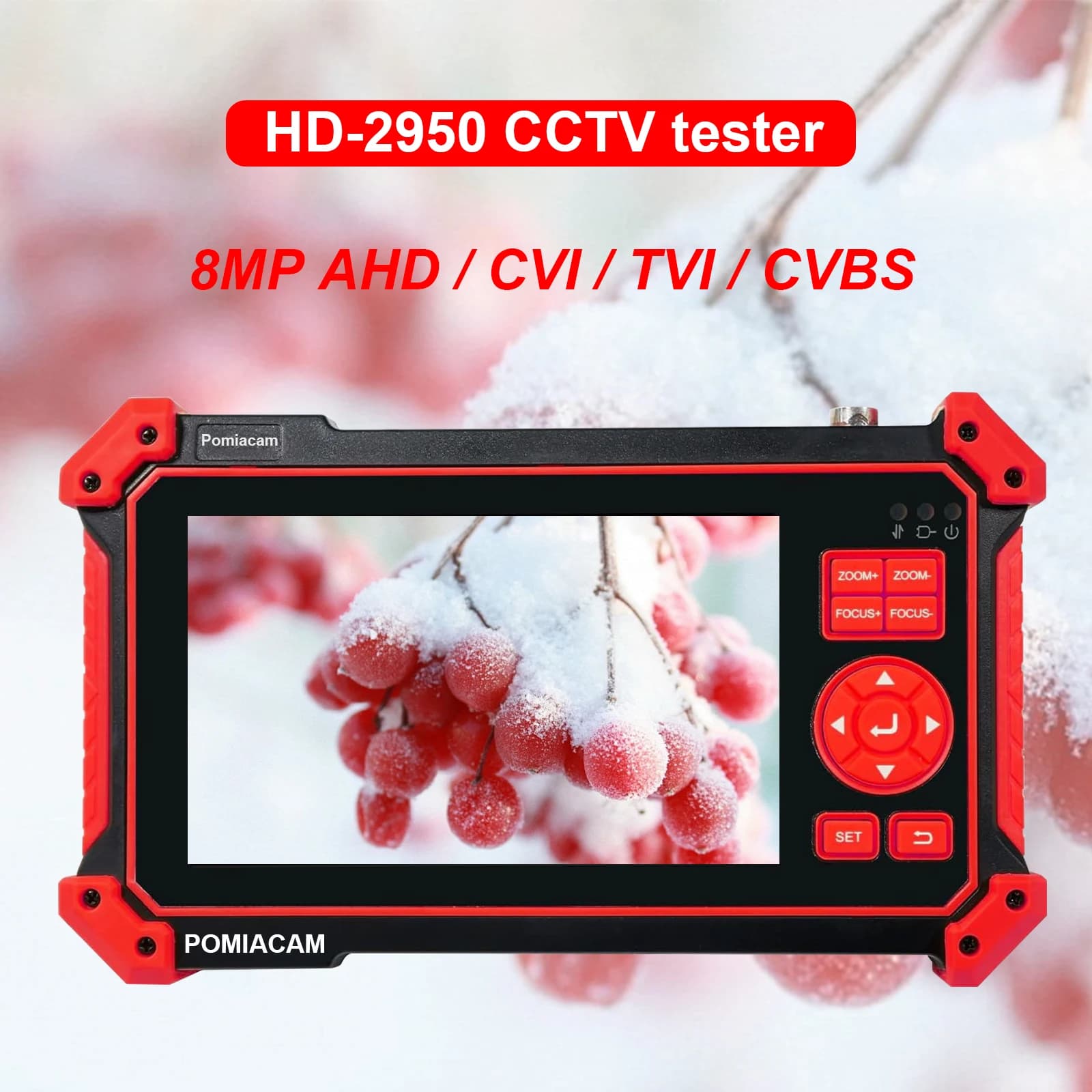 HD-2950 testeur de vidéosurveillance Portable 8MP AHD/CVI/TVI Mini moniteur caméras testeur HDMI et 