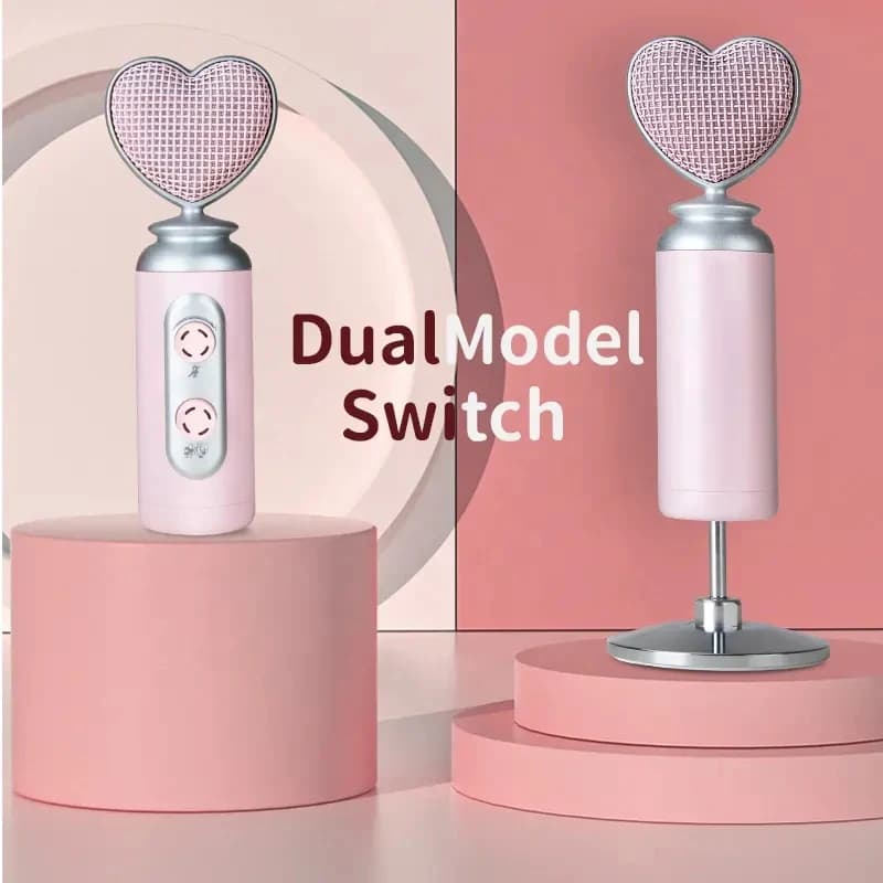 Microphone à condensateur rose professionnel à réduction de bruit USB pour téléphone portable